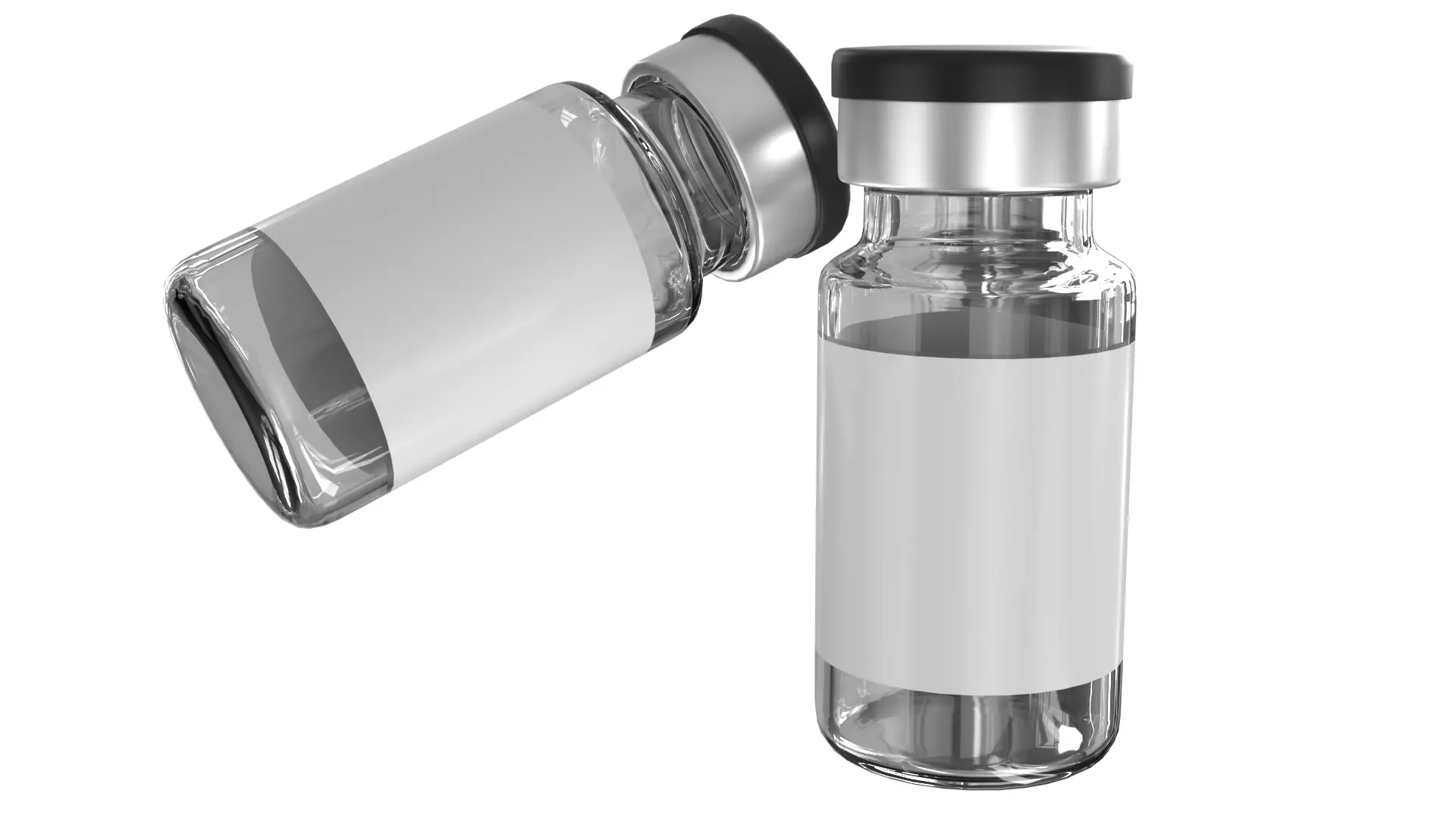 Injection Vial PBR Low-poly 3D model_4