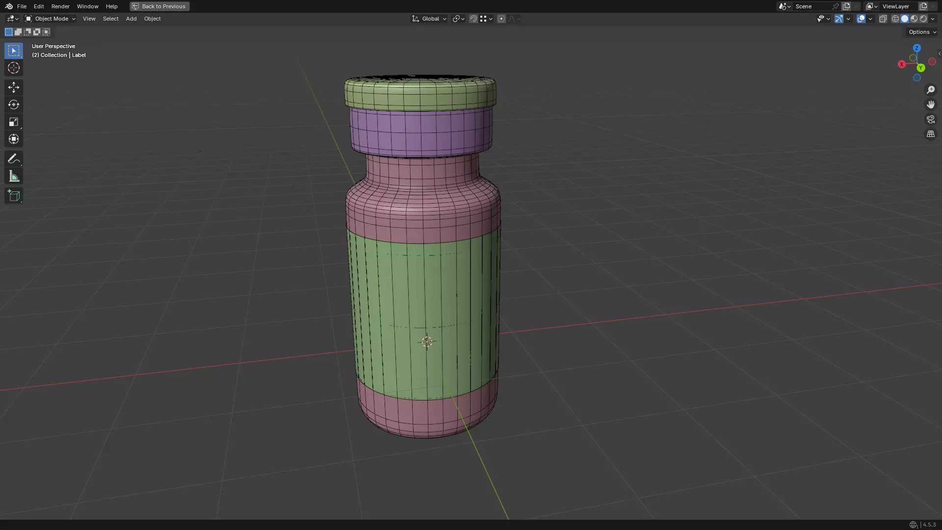 Injection Vial PBR Low-poly 3D model_34