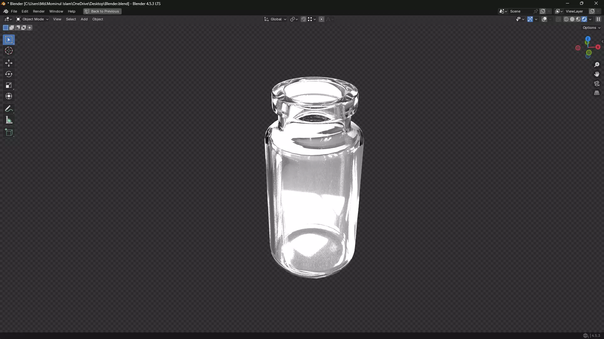 Injection Vial PBR Low-poly 3D model_25