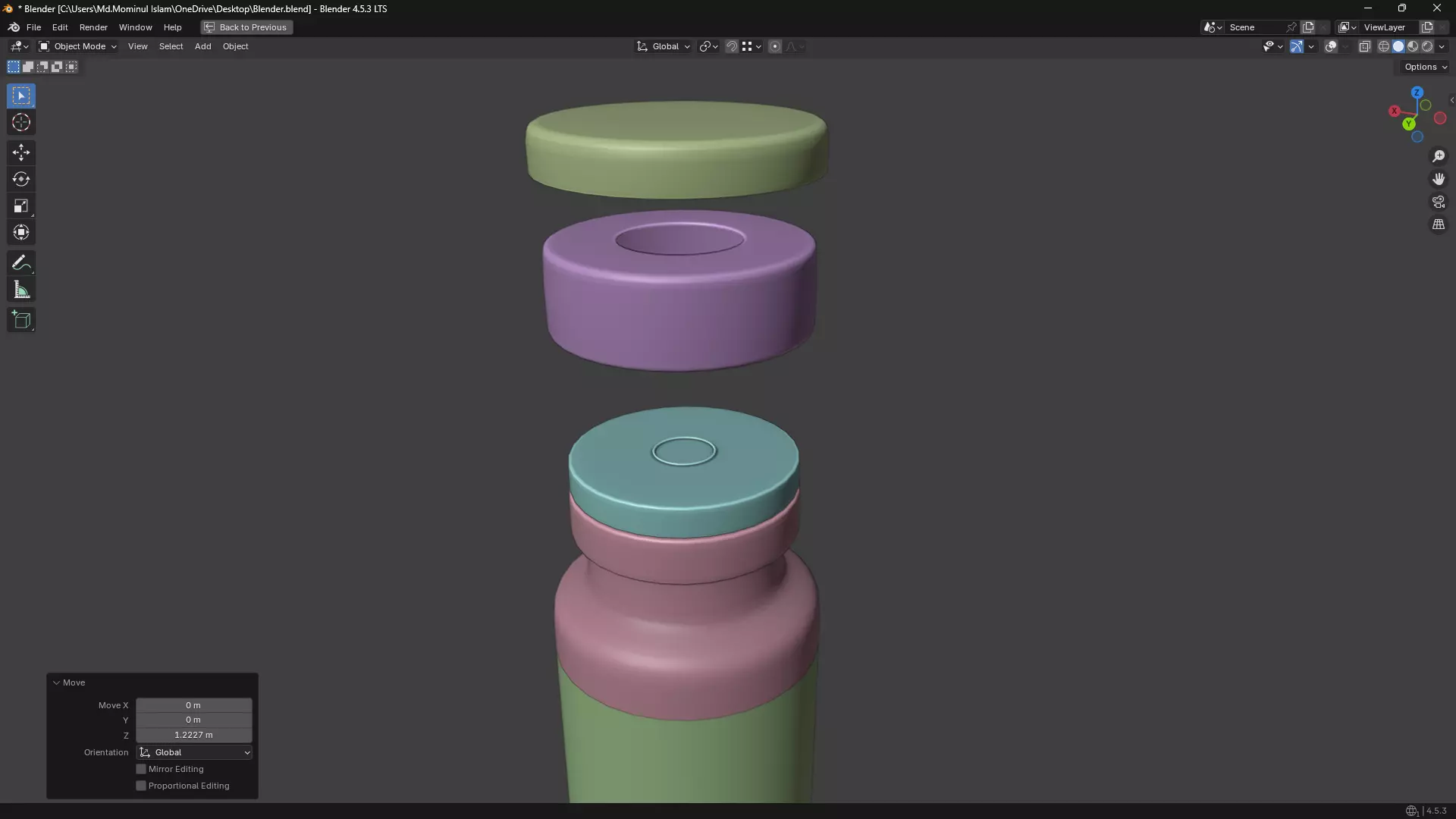 Injection Vial PBR Low-poly 3D model_17