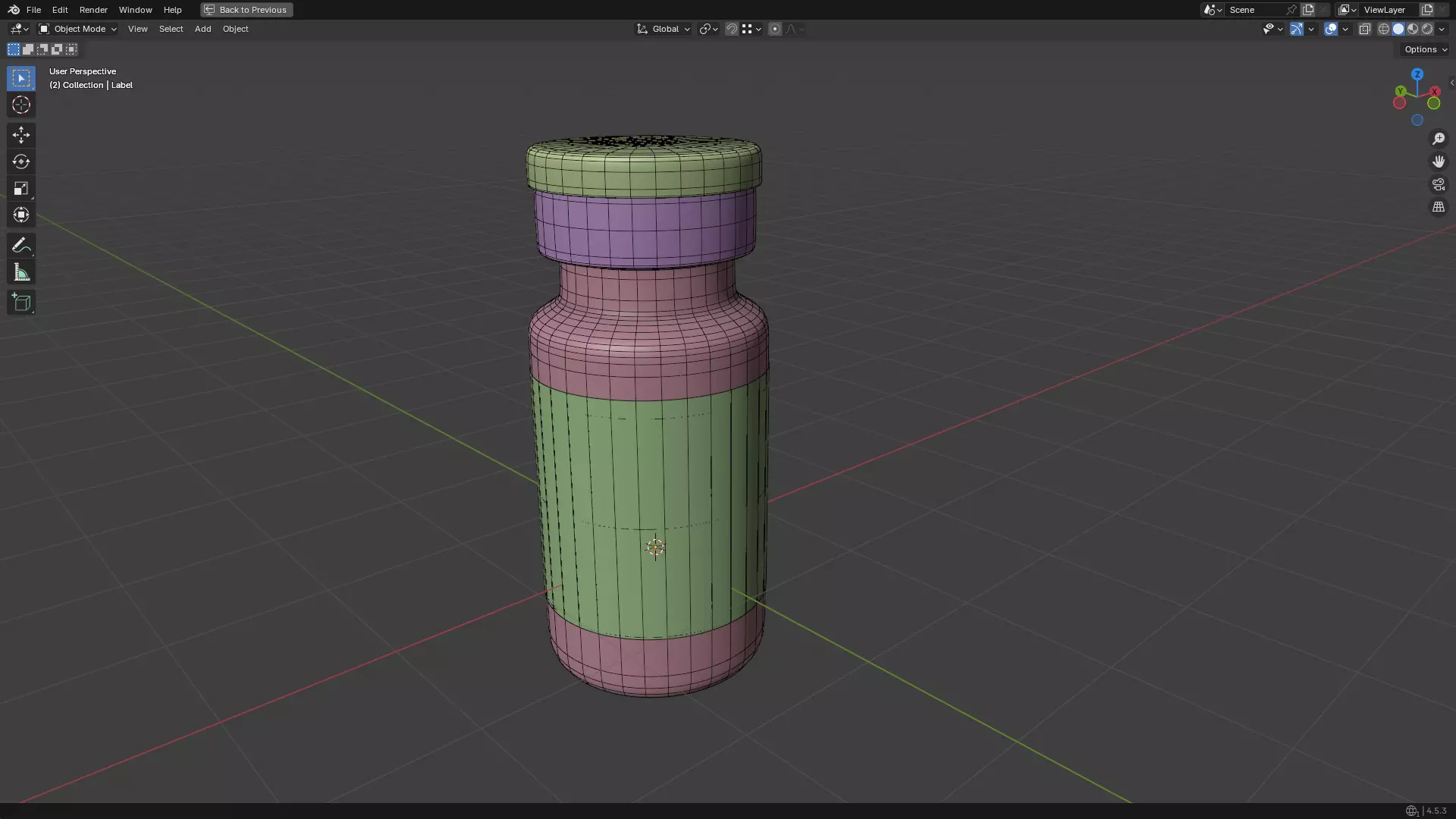 Injection Vial PBR Low-poly 3D model_33