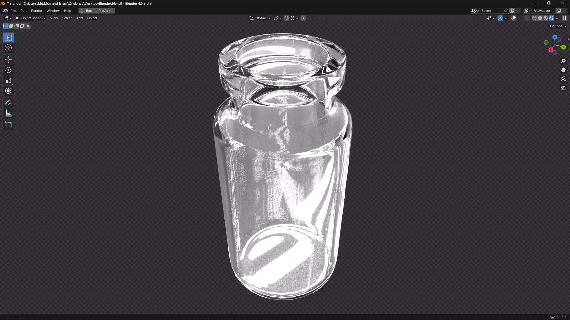 Injection Vial PBR Low-poly 3D model_26