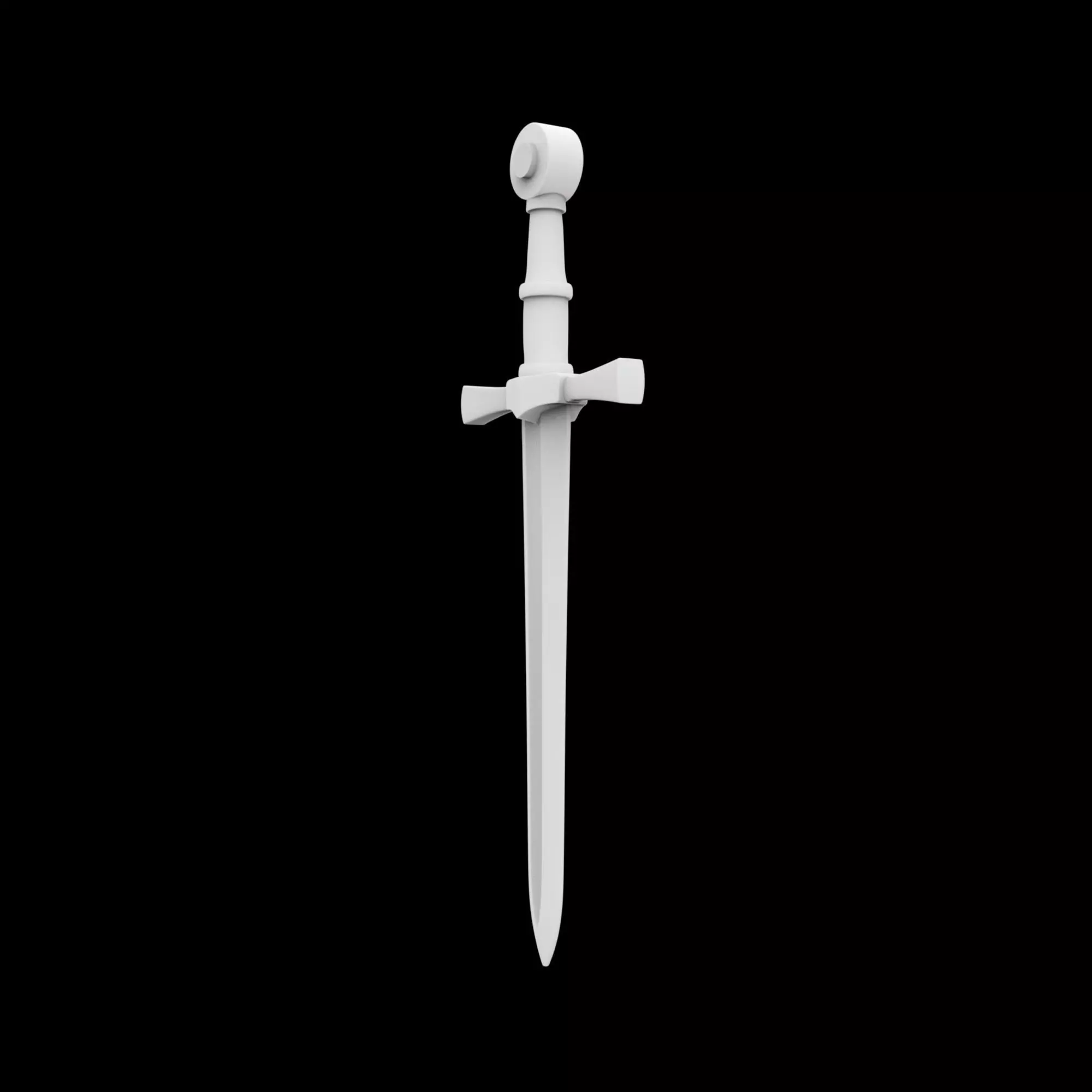 Medieval Longsword 3D Print Model 3D print model_1