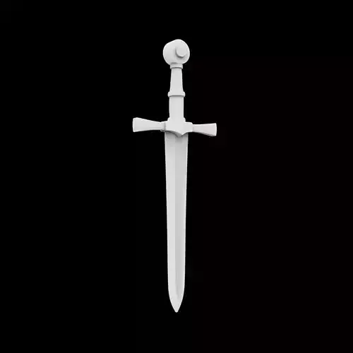 Medieval Longsword 3D Print Model
