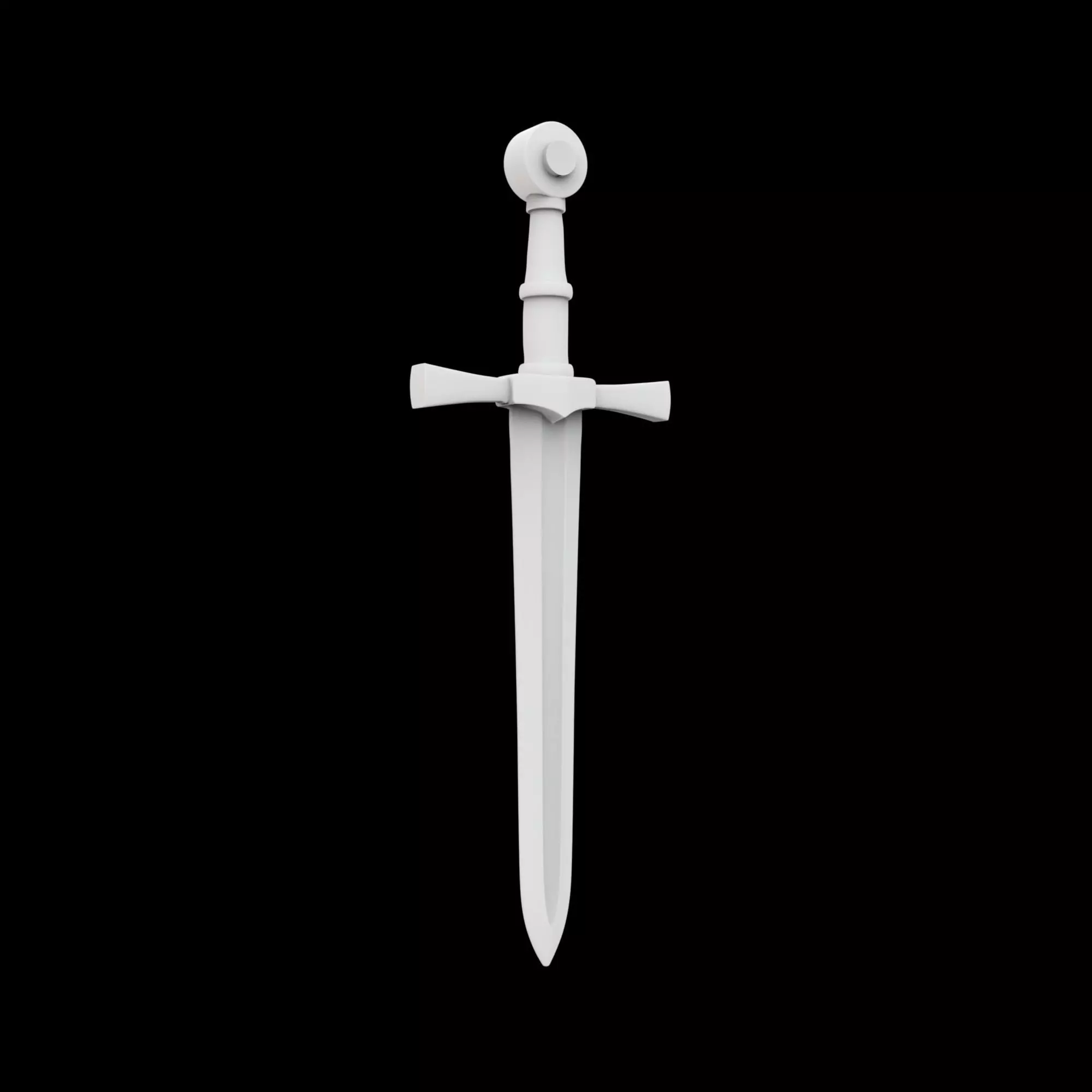 Medieval Longsword 3D Print Model 3D print model_0