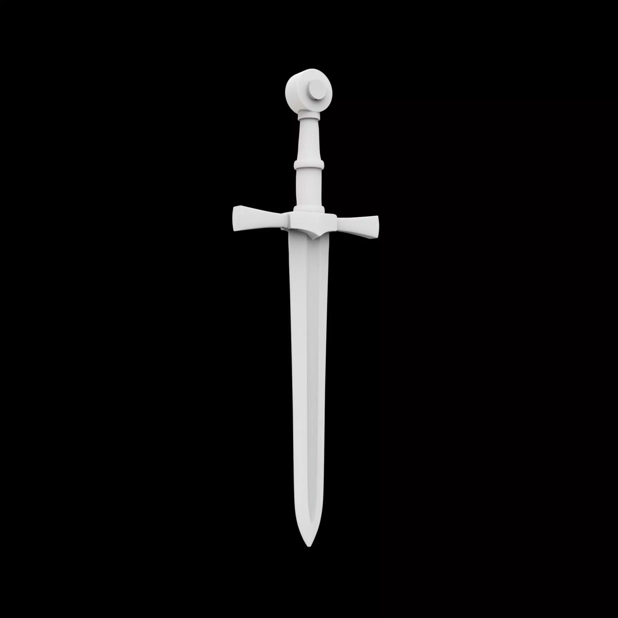 Medieval Longsword 3D Print Model 3D print model_4