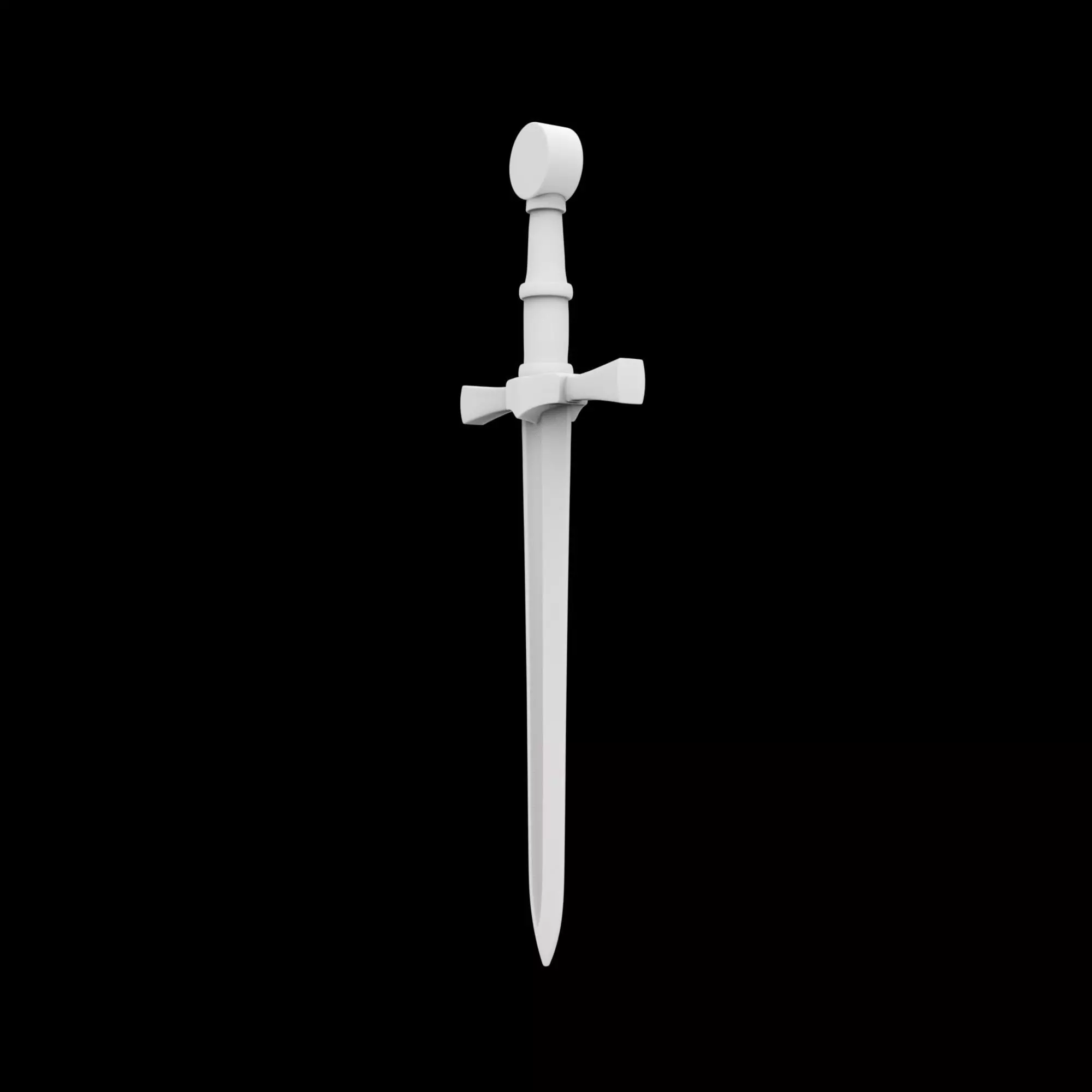 Medieval Longsword 3D Print Model 3D print model_3