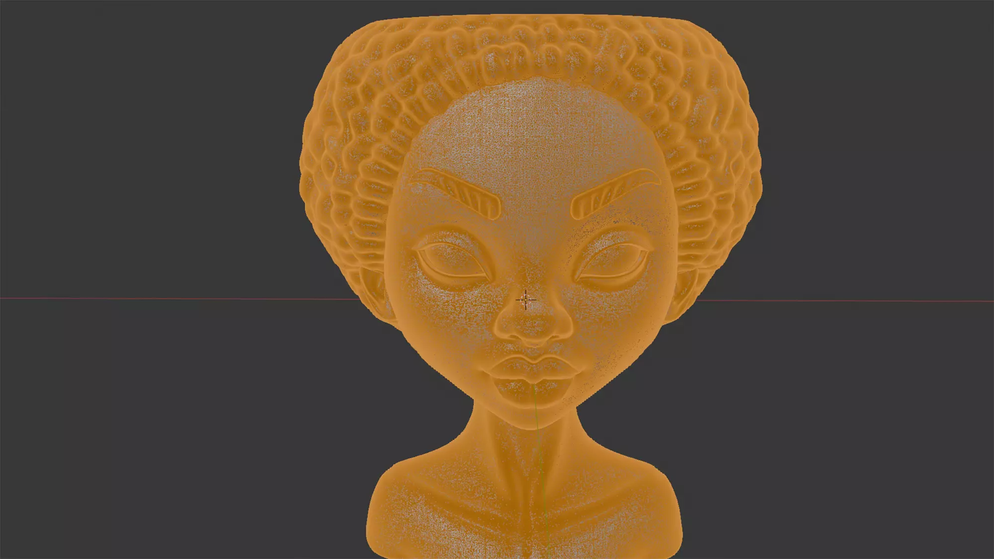 Minimalist African Girl Planter 3D Print Model 3D print model_5