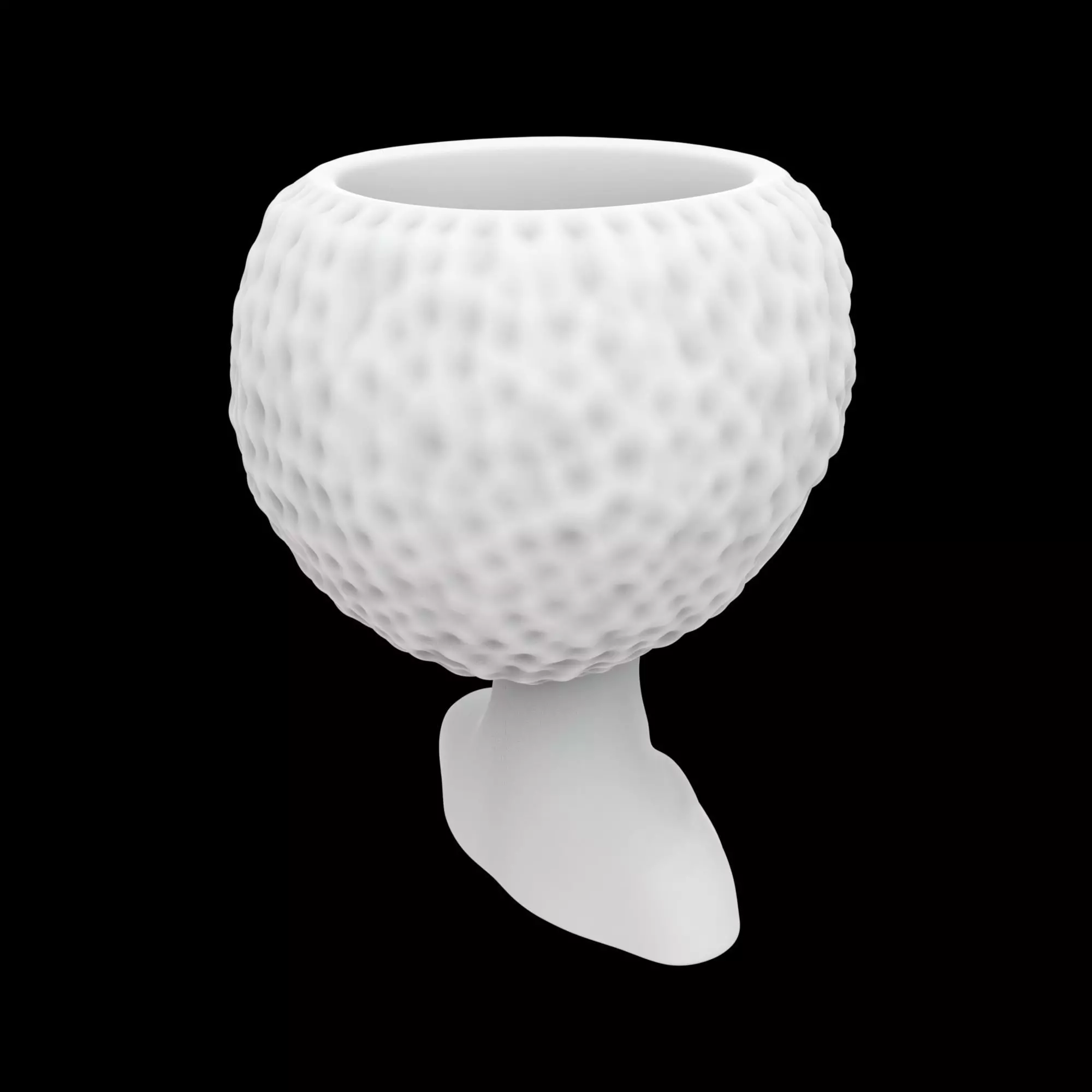 Minimalist African Girl Planter 3D Print Model 3D print model_3