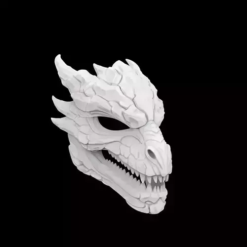 Viking Dragon Mask 3D Print Model