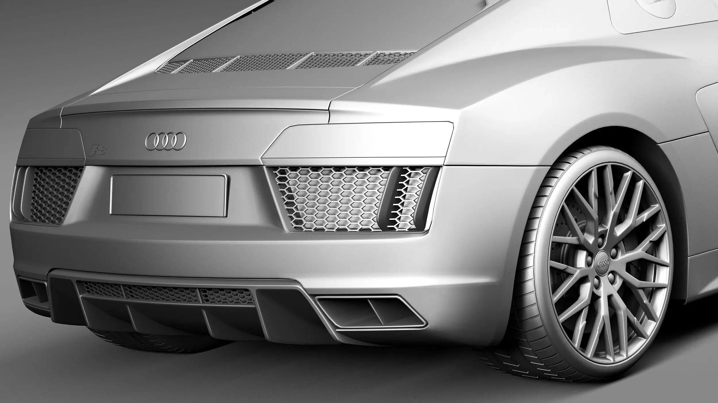 Audi R8 V10 2016 3D model_11