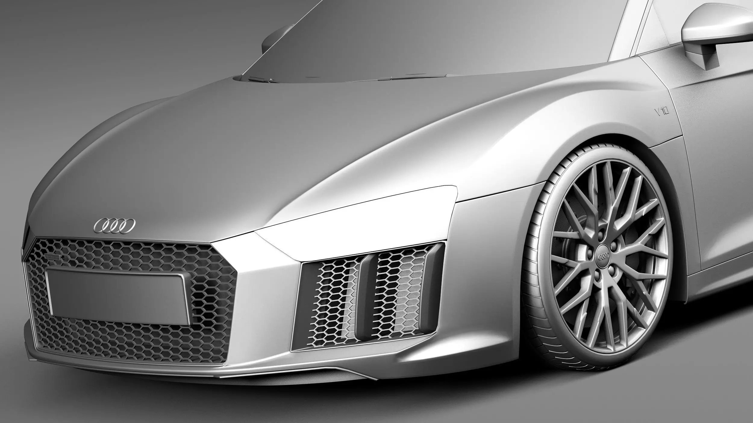Audi R8 V10 2016 3D model_10