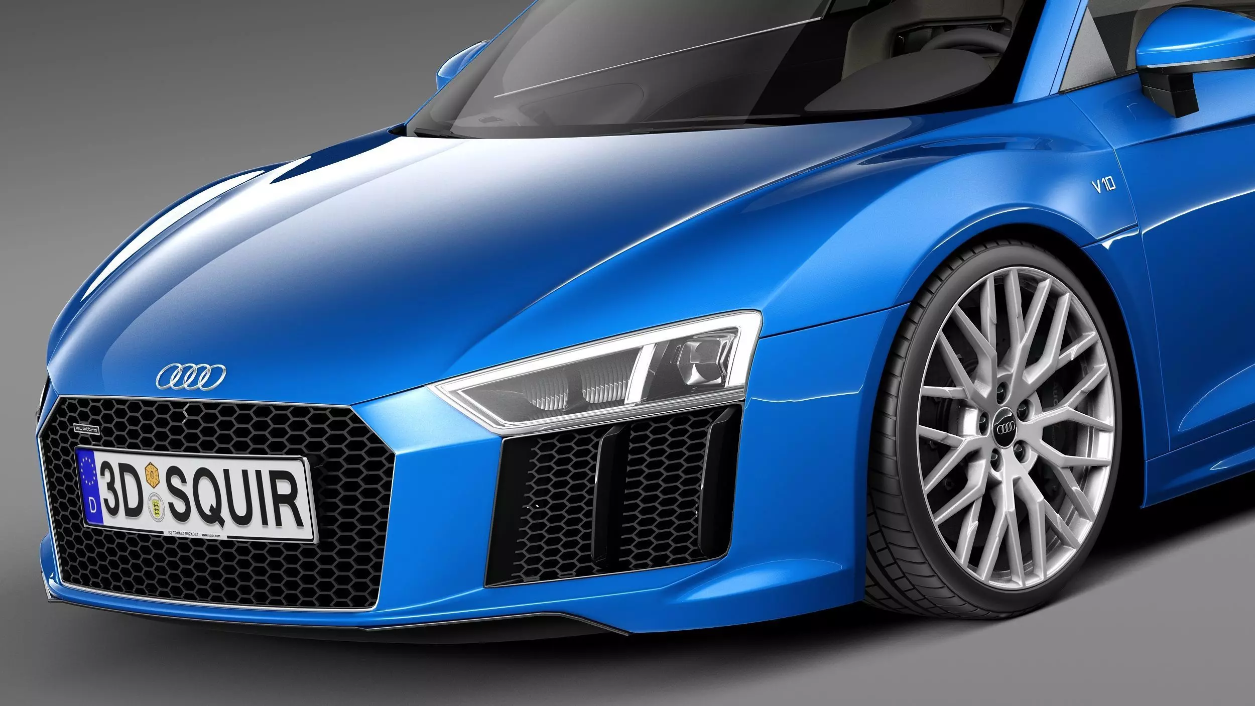 Audi R8 V10 2016 3D model_2