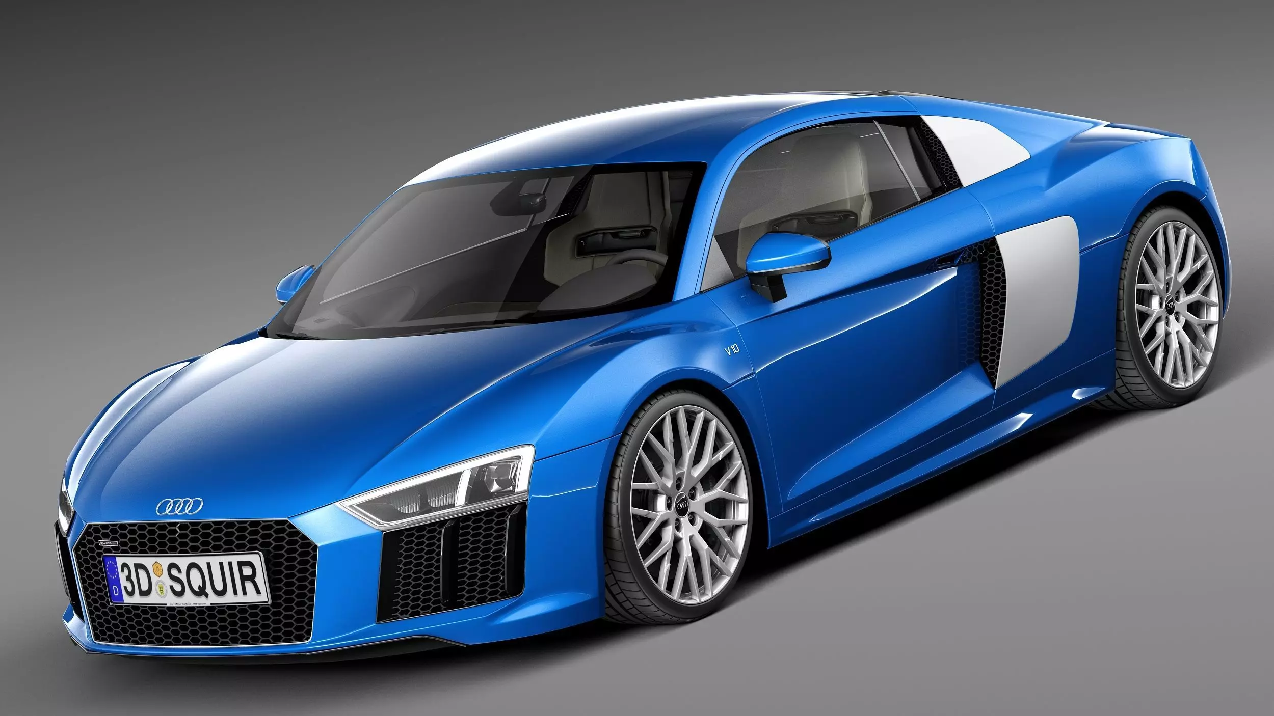 Audi R8 V10 2016 3D model_0