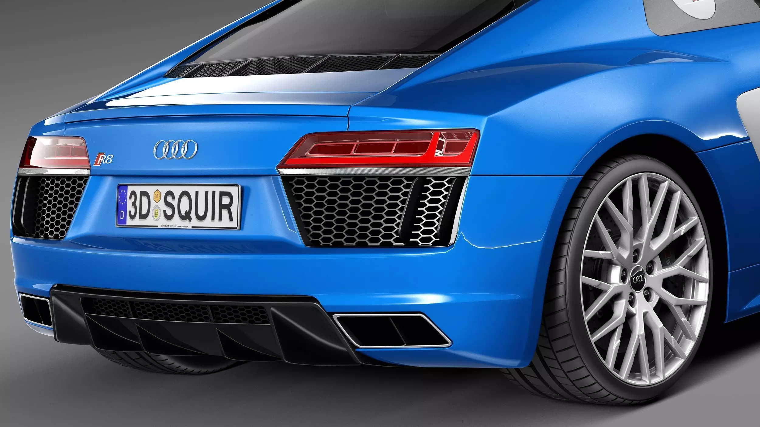 Audi R8 V10 2016 3D model_3