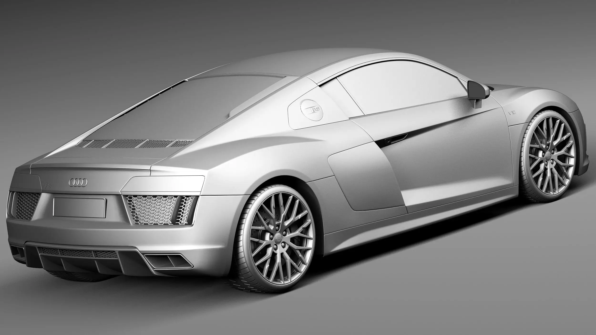 Audi R8 V10 2016 3D model_12