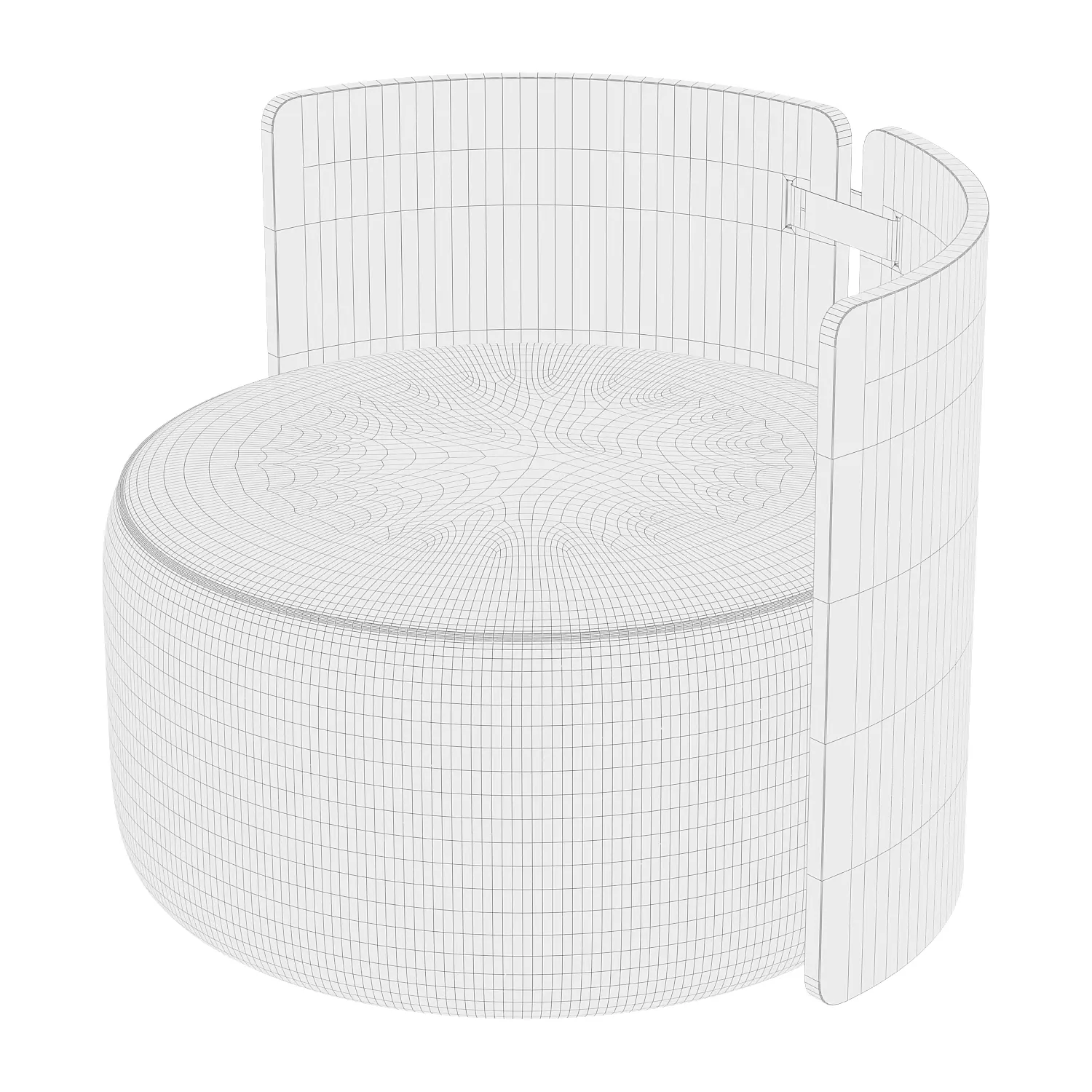 Lagom swivel chair 3D model_3