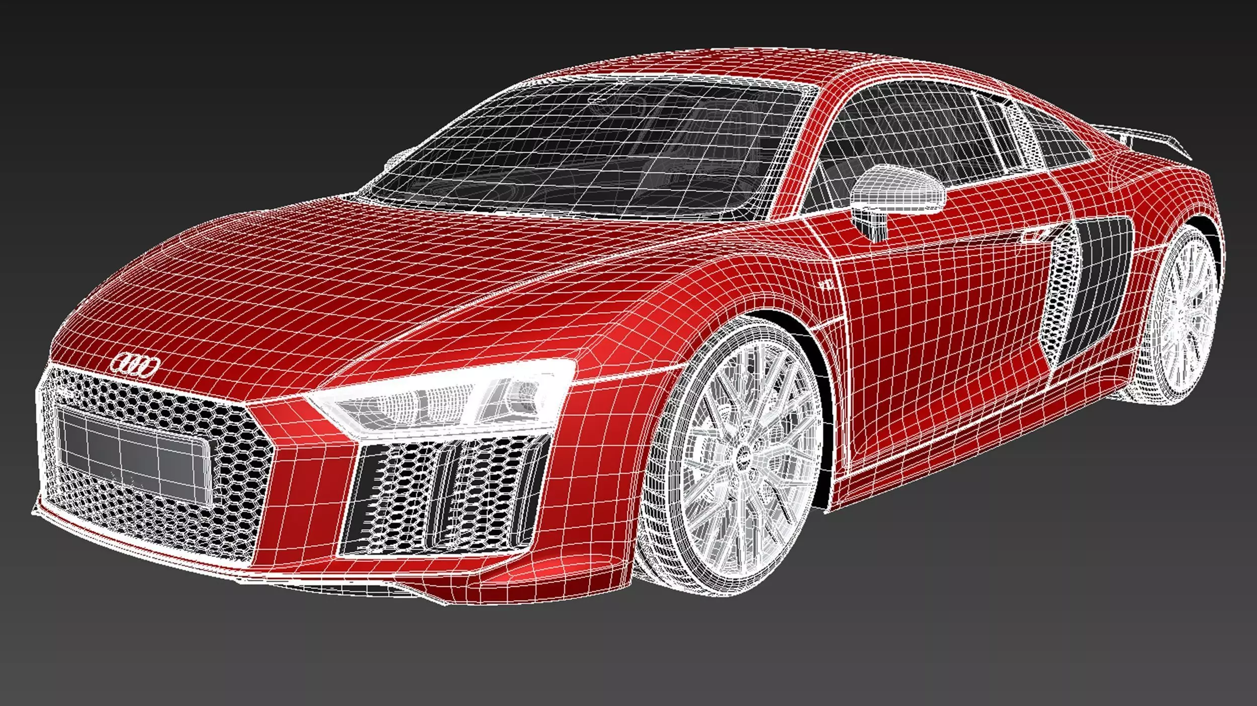 Audi R8 V10 Plus 2016 3D model_18