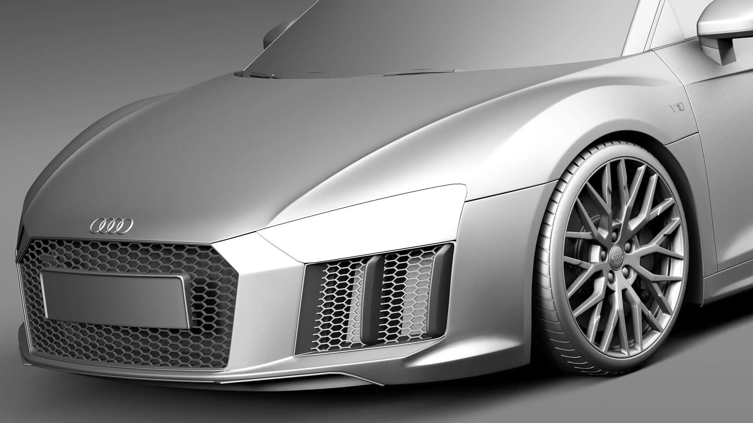 Audi R8 V10 Plus 2016 3D model_10