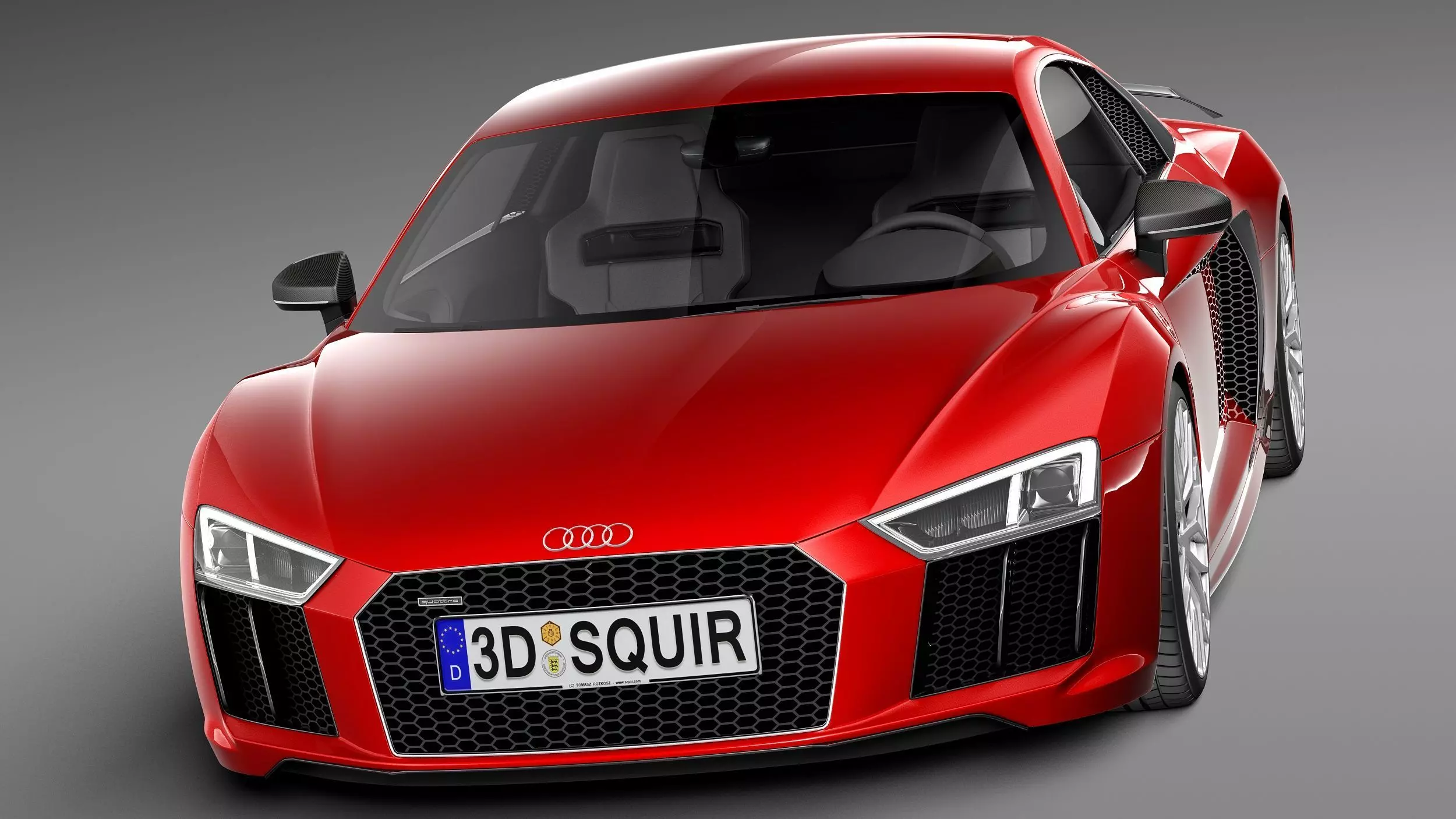 Audi R8 V10 Plus 2016 3D model_1