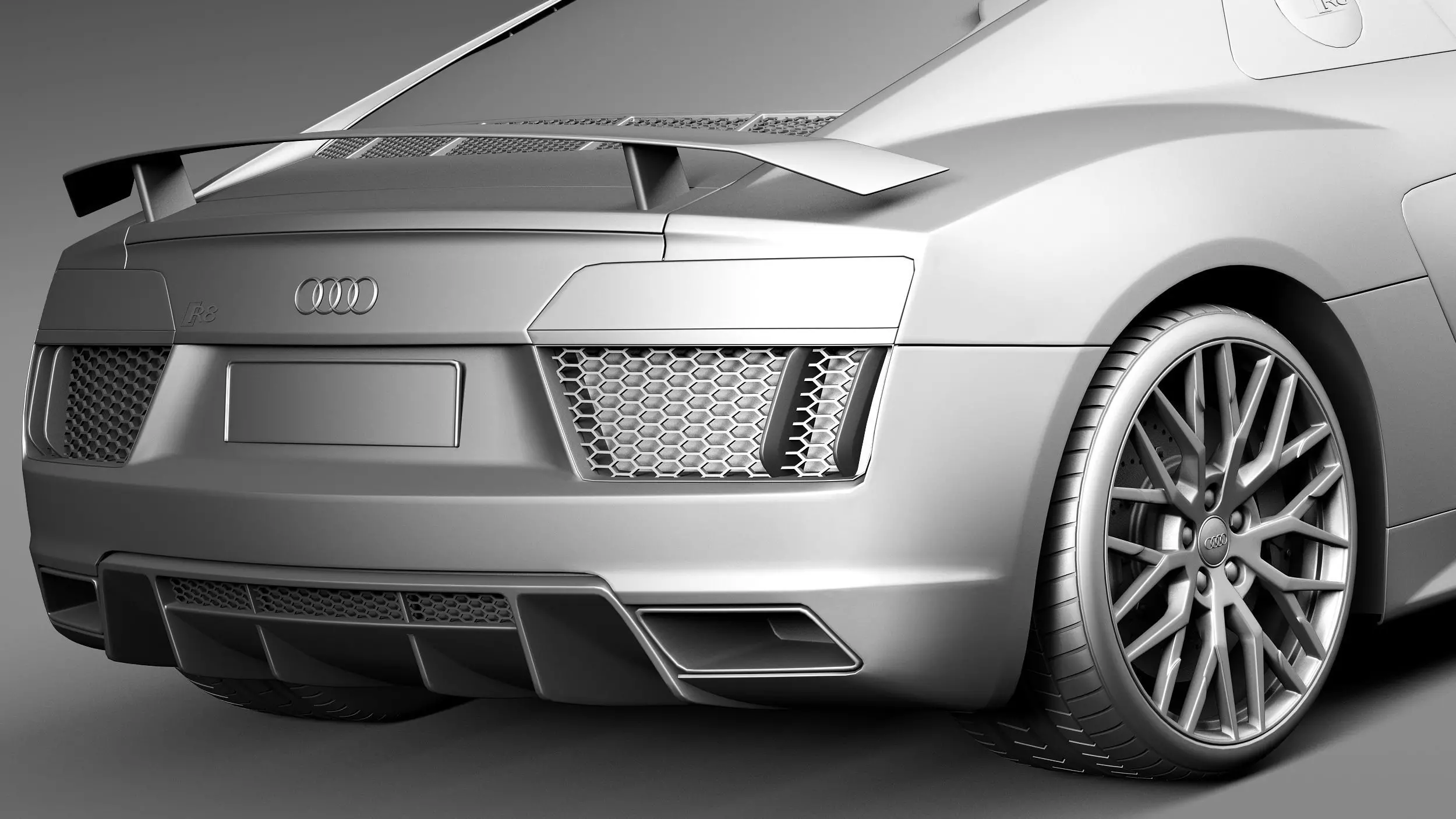 Audi R8 V10 Plus 2016 3D model_11