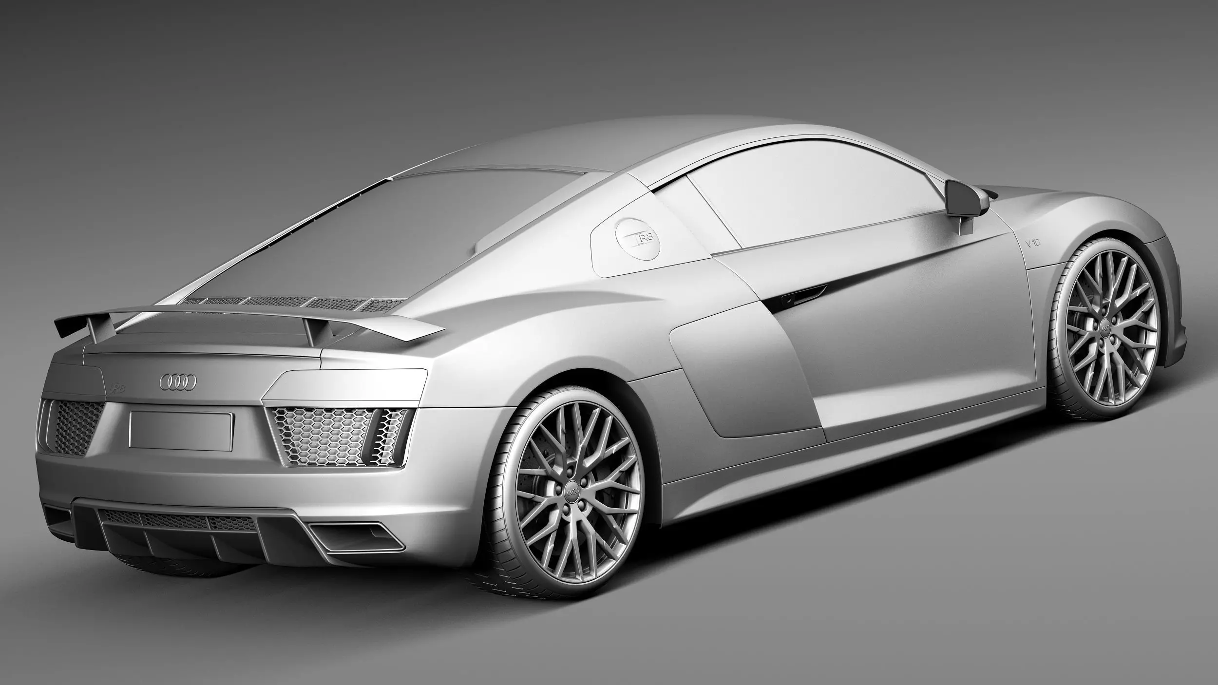 Audi R8 V10 Plus 2016 3D model_12