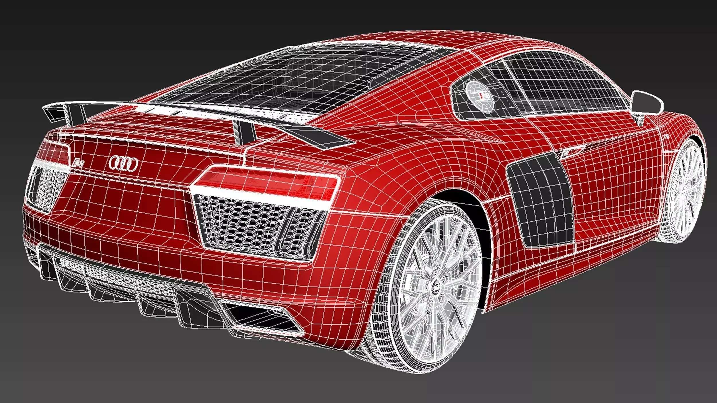 Audi R8 V10 Plus 2016 3D model_19