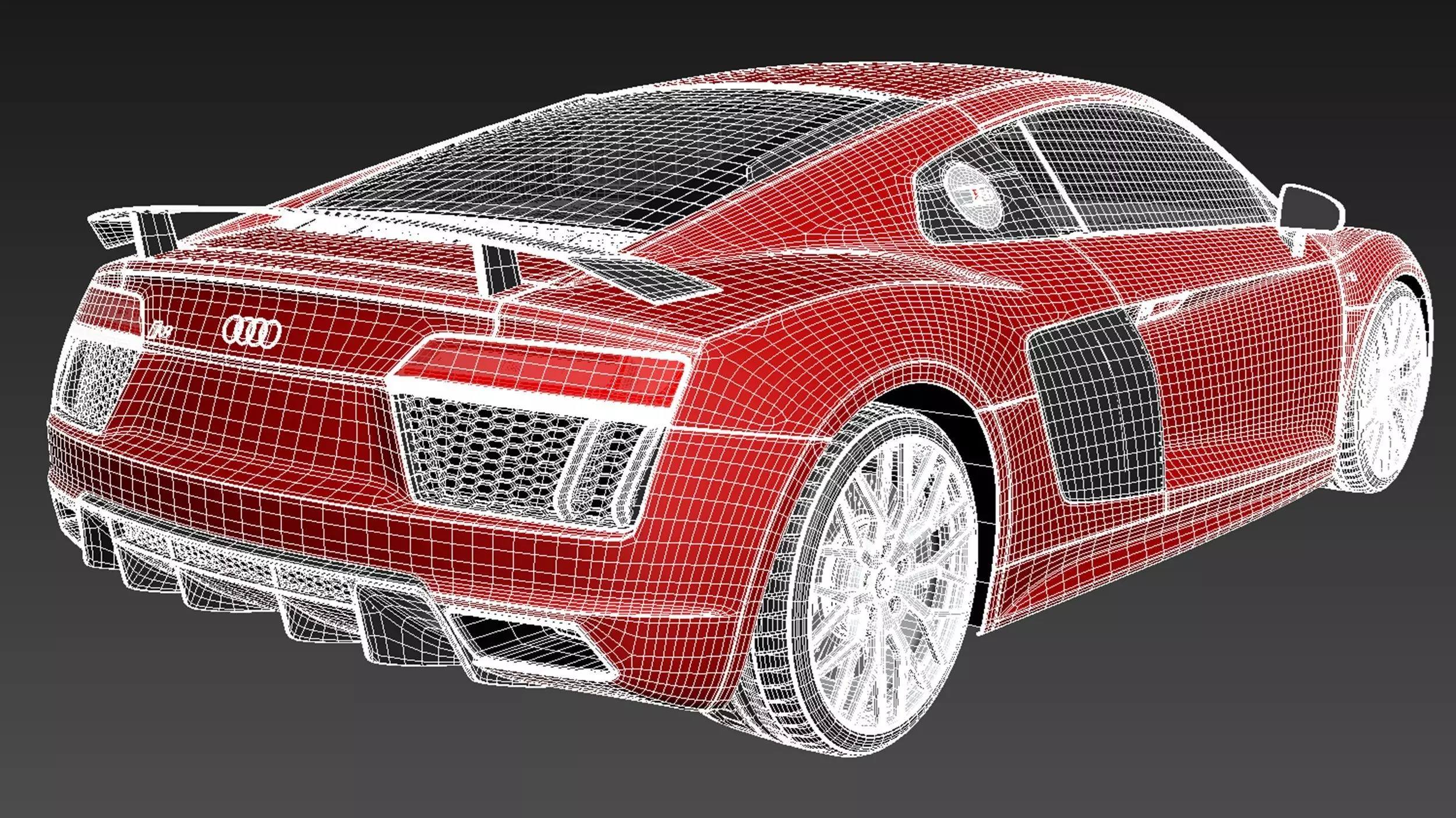 Audi R8 V10 Plus 2016 3D model_21