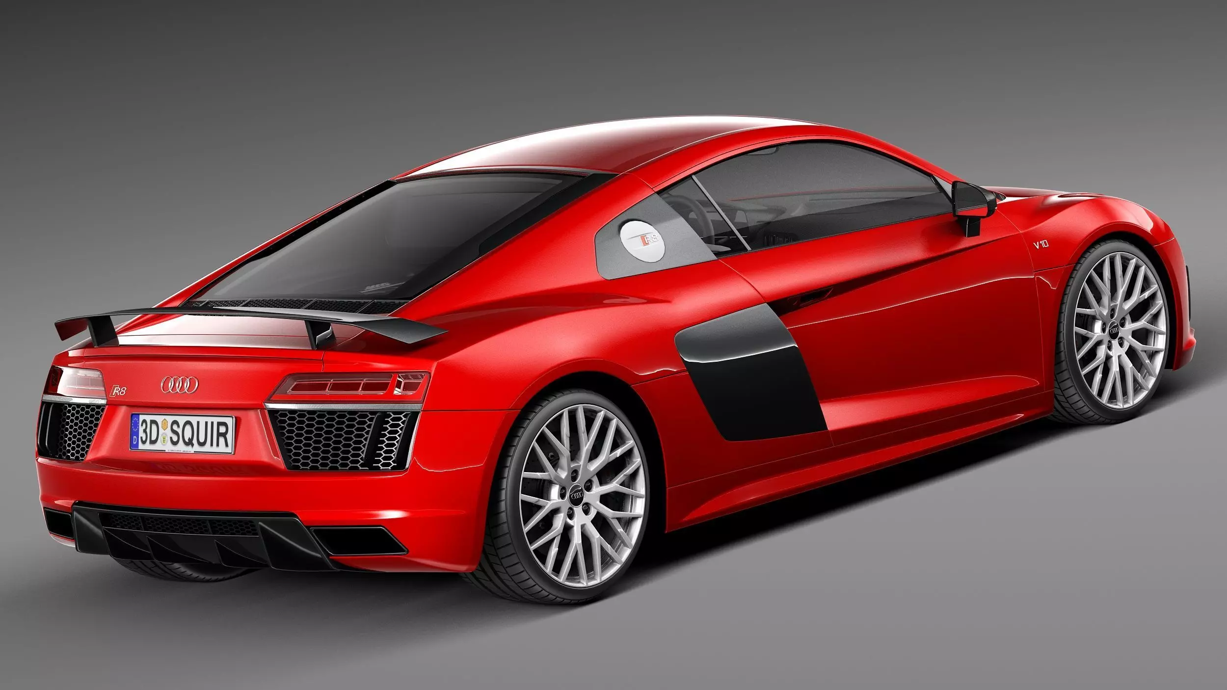 Audi R8 V10 Plus 2016 3D model_4