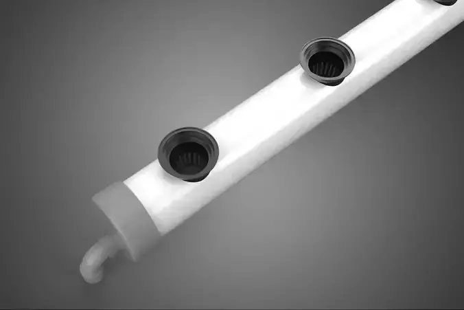 HYDROPONICS PVC TUBE ROOTS PLANTS CHANNEL END CAP NET POTS ROW