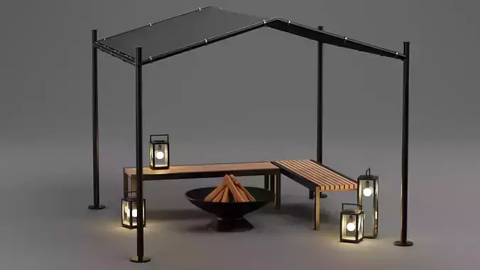 -Gazebo Setup V1- 3D model -Gazebo Setup V1- 3D model