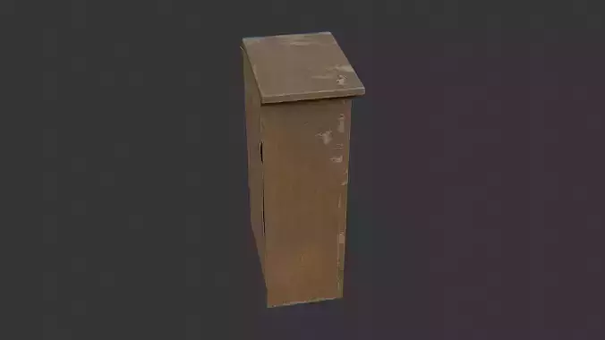 Barber Cabinet Painted Wood