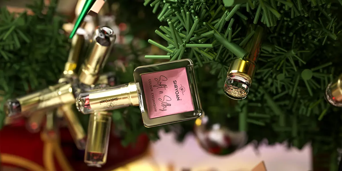 Snow Island Christmas Decoration Cosmetics Product Animation Low-poly 3D model_6