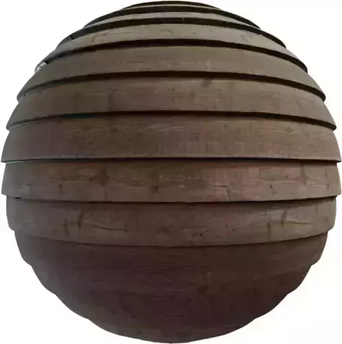 Raised Slatted Deck Boards PBR Texture