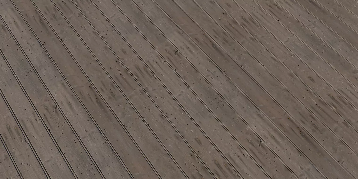 Rustic Wood Planks With Dents PBR Texture Texture_1