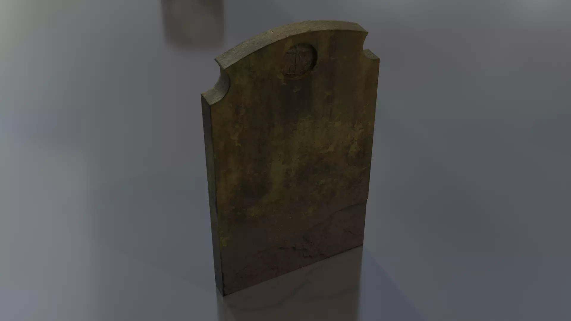 Gravestones Set Low-poly 3D model_5