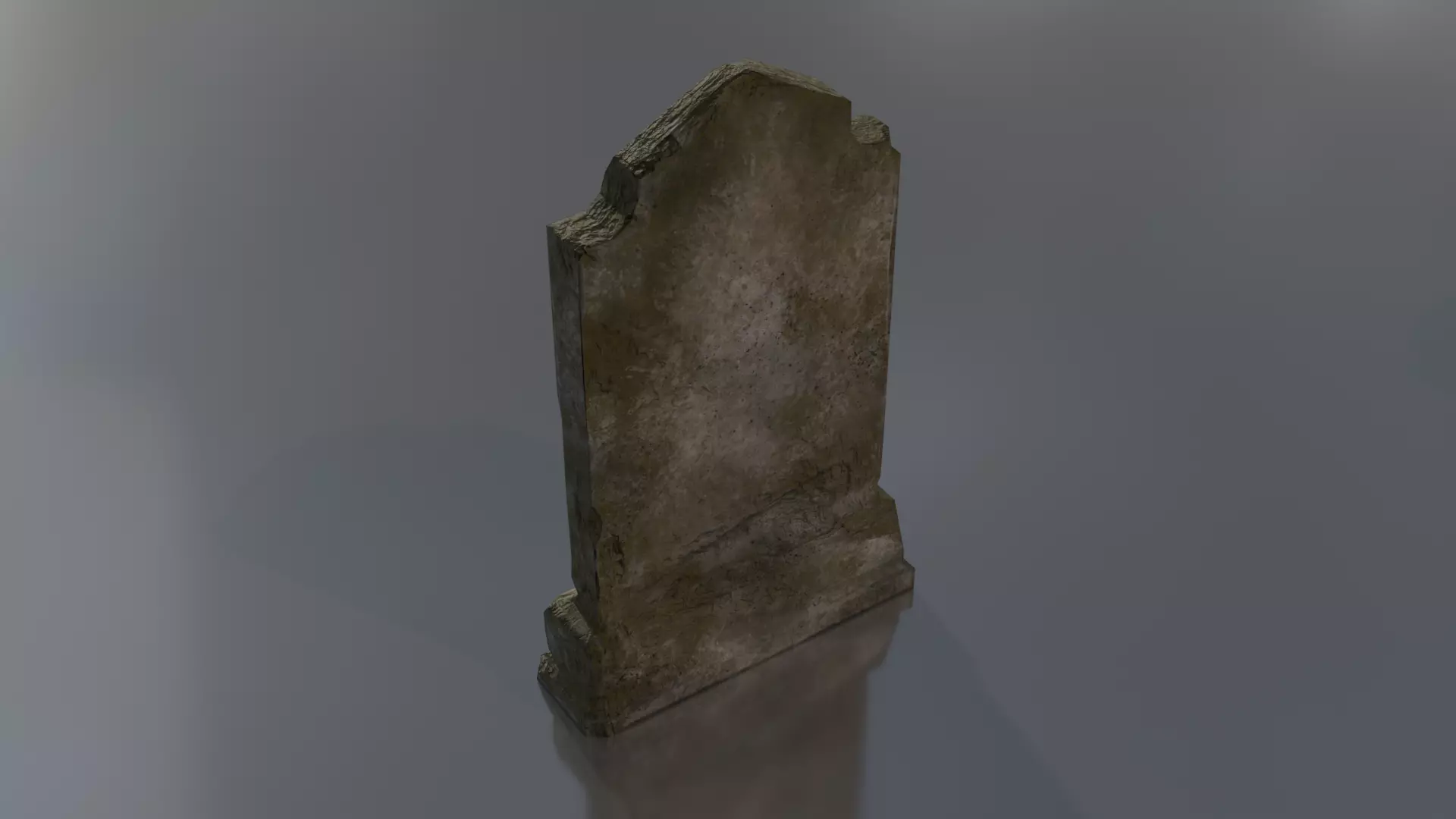 Gravestones Set Low-poly 3D model_2