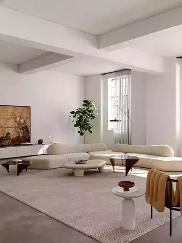 Residential villa 3D model 5