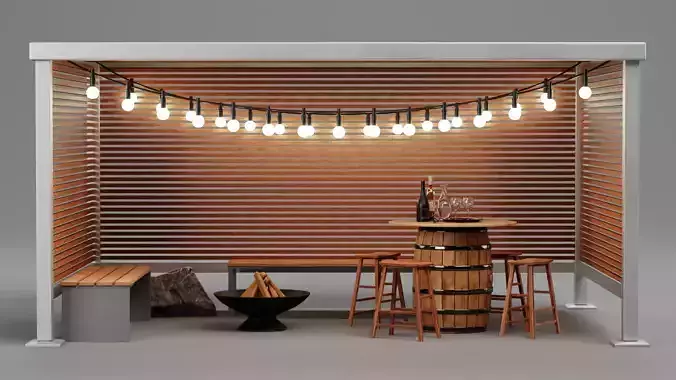 -Gazebo Setup V8- 3D model -Gazebo Setup V8- 3D model