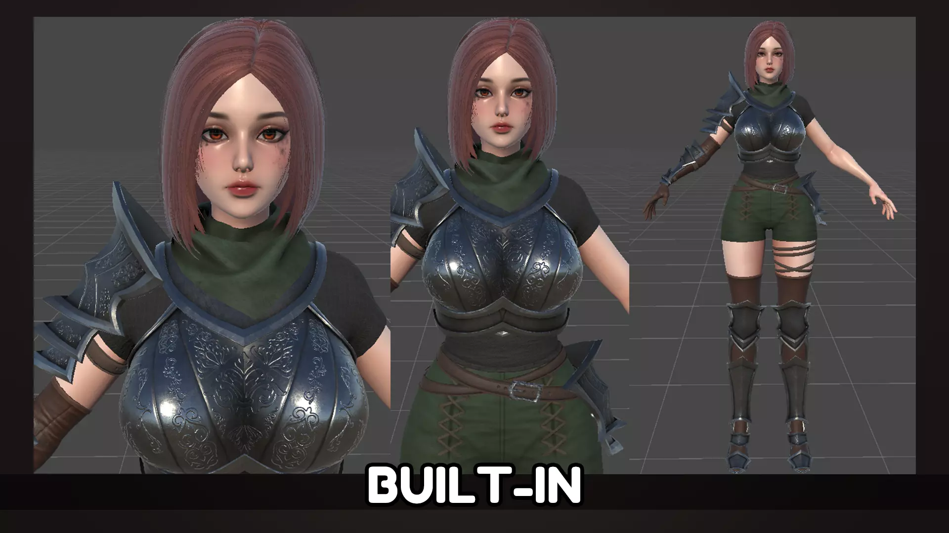 Fantasy Girls Bundle 3D Model Collection_18