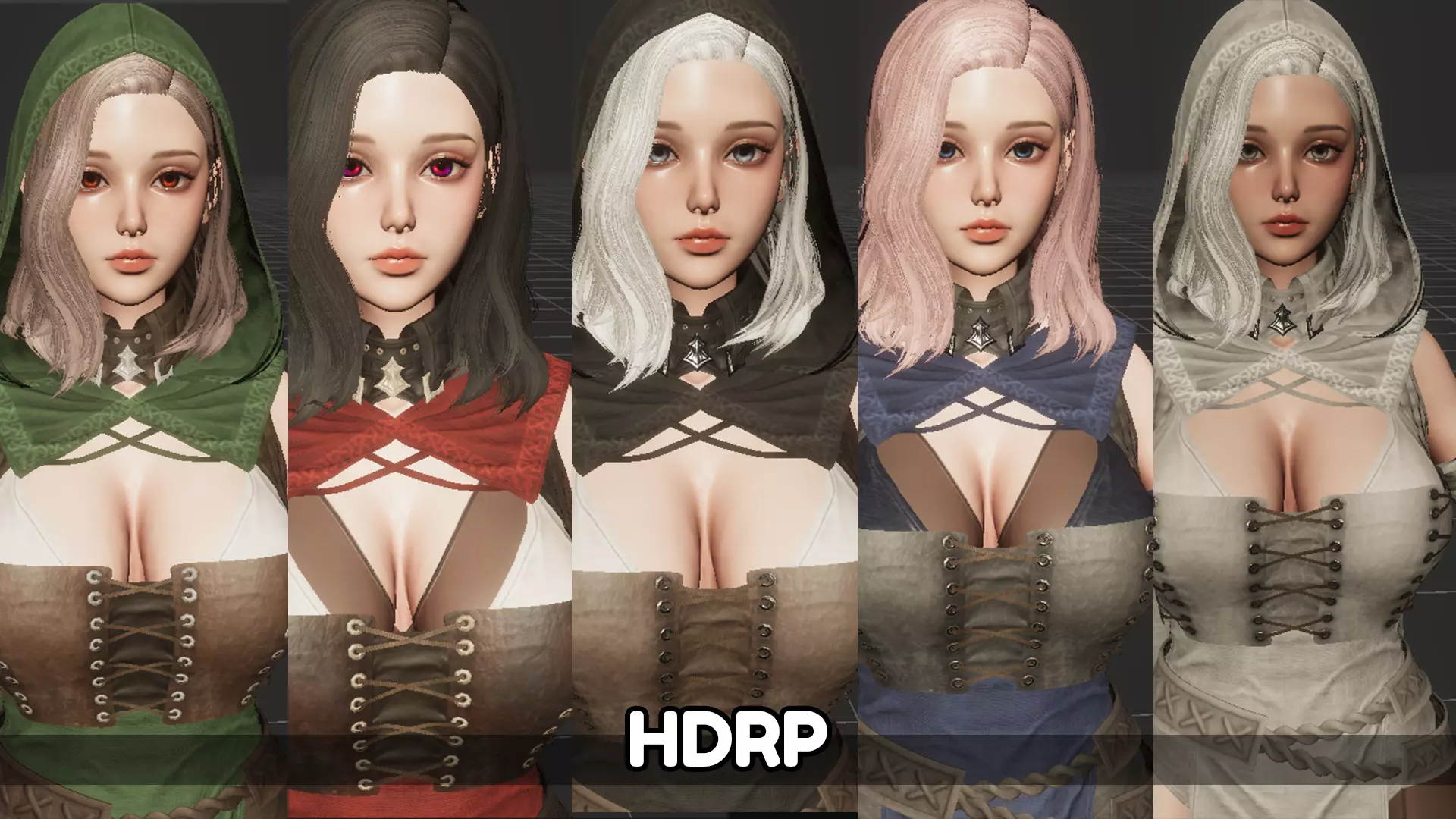 Fantasy Girls Bundle 3D Model Collection_29