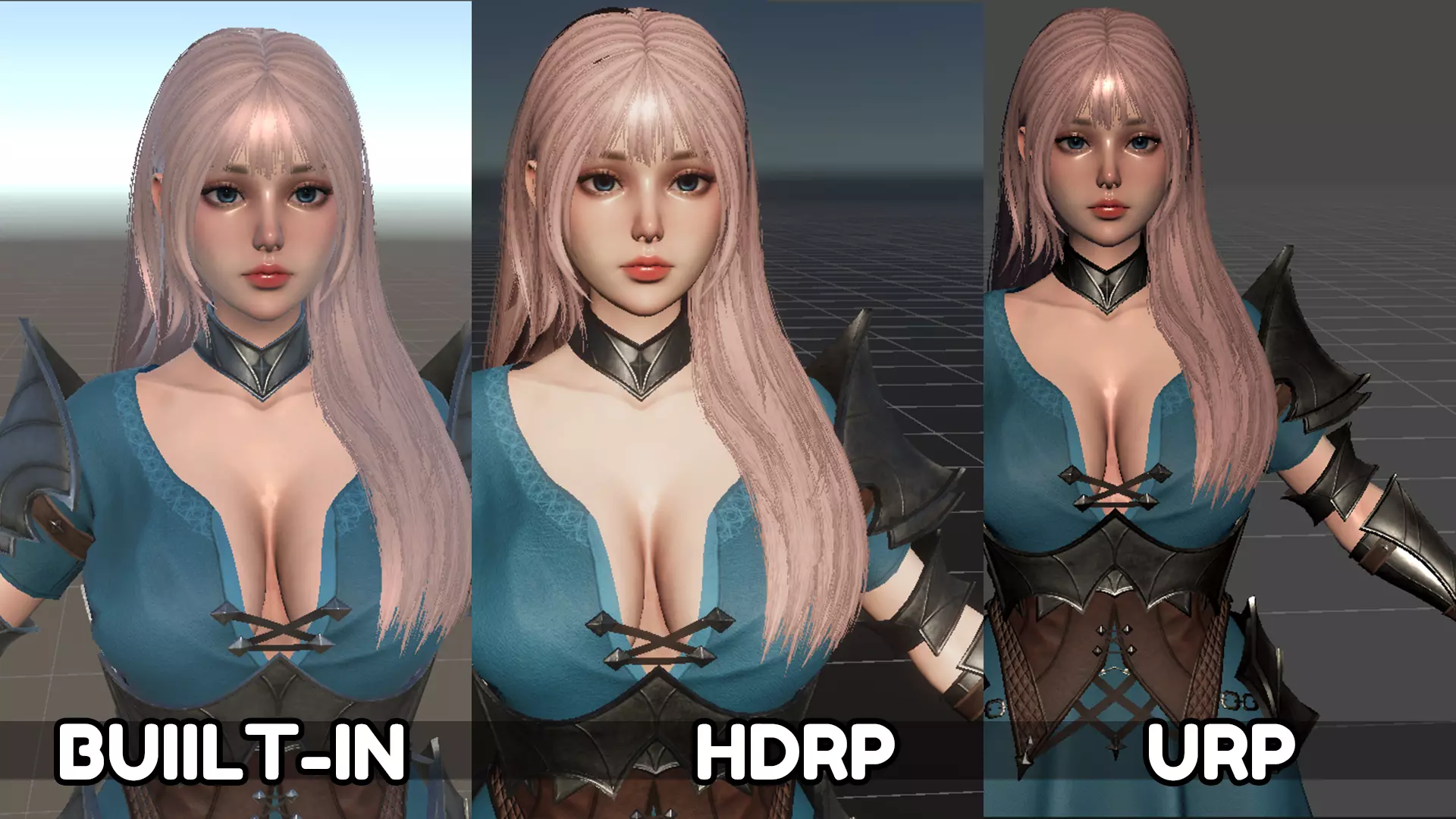 Fantasy Girls Bundle 3D Model Collection_26