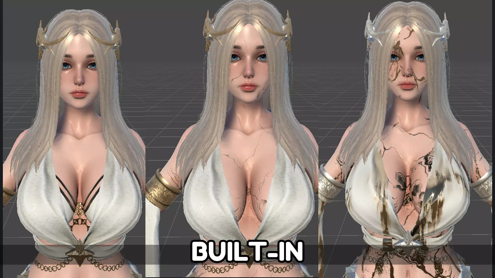 Fantasy Girls Bundle 3D Model Collection_28