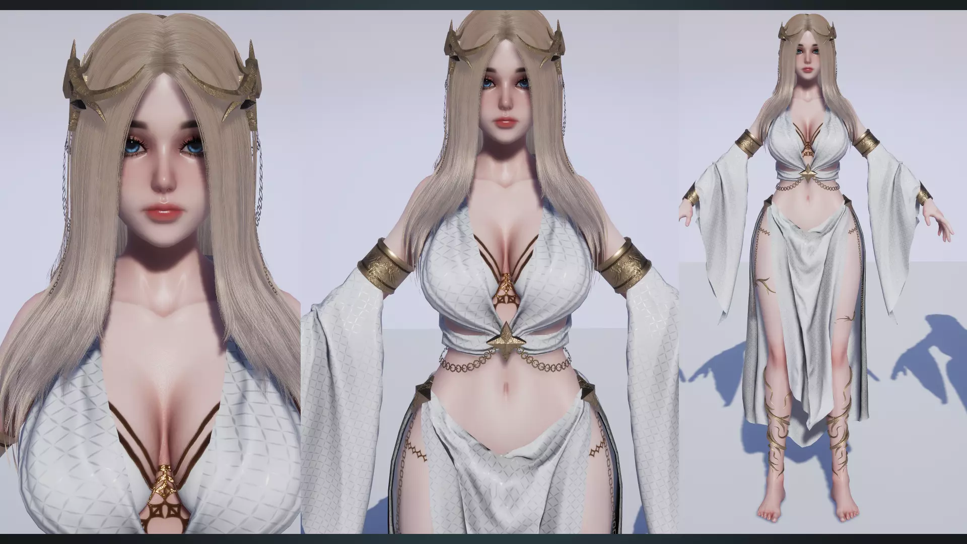Fantasy Girls Bundle 3D Model Collection_19