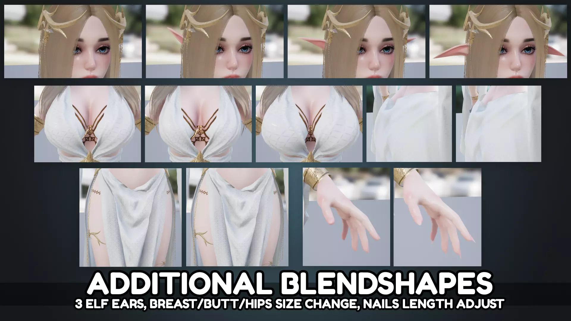 Fantasy Girls Bundle 3D Model Collection_15