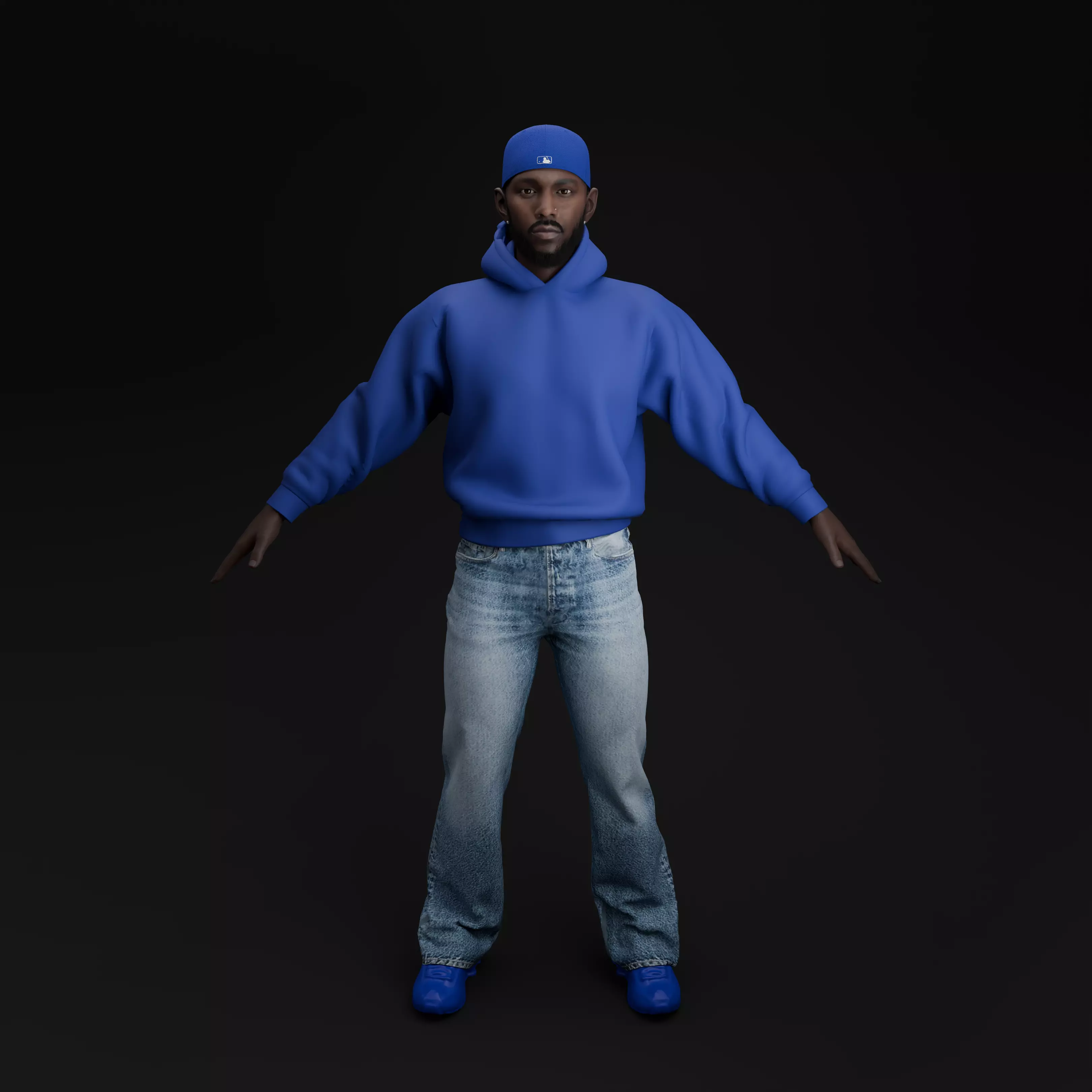 Kendrick Lamar 3D model