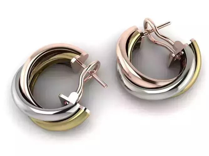 Trinity Earrings Jewelry Brand Gold