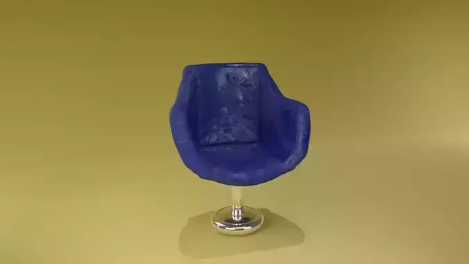 Modern 3D Sofa Chair Model Low Poly Furniture  for Interior 