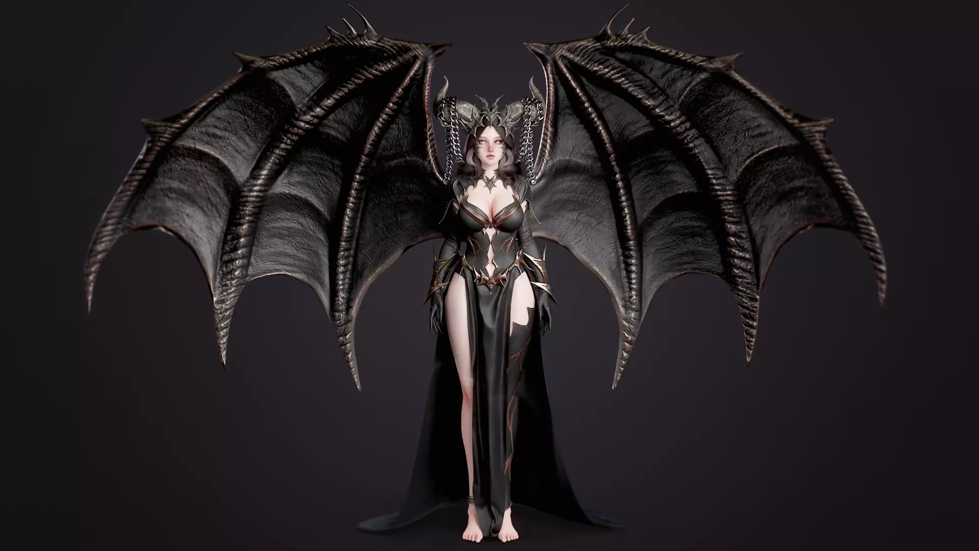 Dragon Girls Pack 3D Model Collection_2