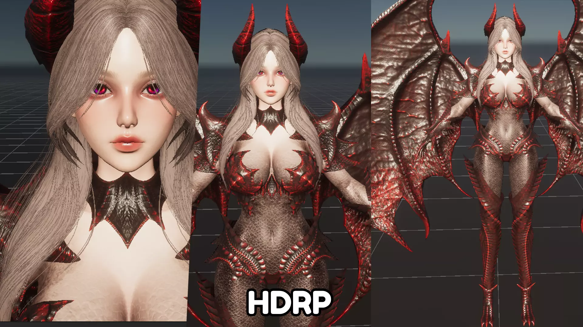 Dragon Girls Pack 3D Model Collection_31